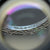 Magnification of inside of ring with London Assay Office Hallmark
